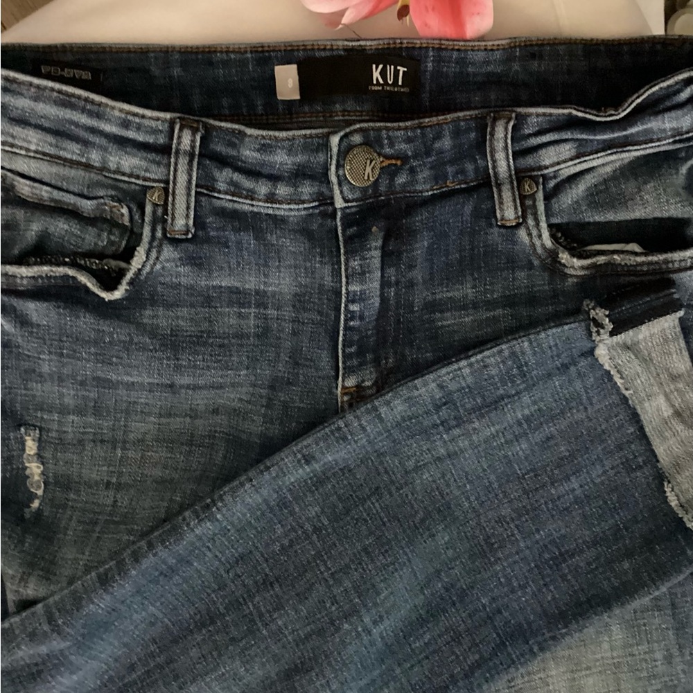 Kut from the Kloth Catherine Cuff Boyfriend Jeans